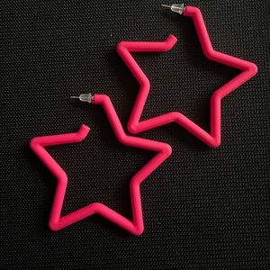 Colorful Heart Shape Hoop Earrings